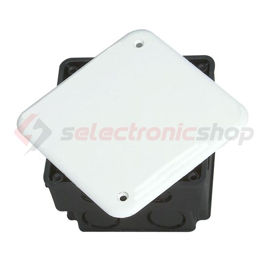 Süllyesztett kötődoboz 1-es négyzetes 150mmx 150mmx műanyag fekete Kopp - 356103013