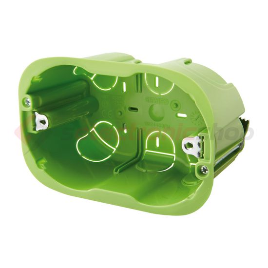 Süllyesztett szerelvénydoboz Chorus (IT) 1-es téglalap 110mm 73mm x műanyag zöld Chorus GEWISS - GW24403PM