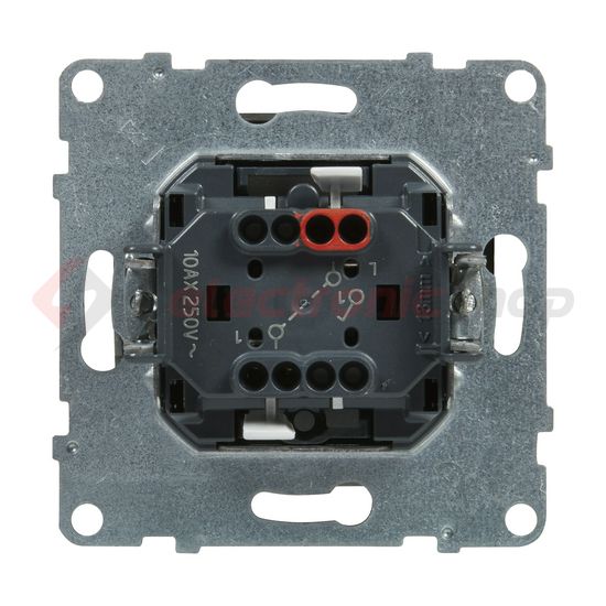 Suno 101 1P kapcsoló 101 1P kapcsoló betét közp. fedéllel alumínium süllyesztett rugós LEGRAND - 721301