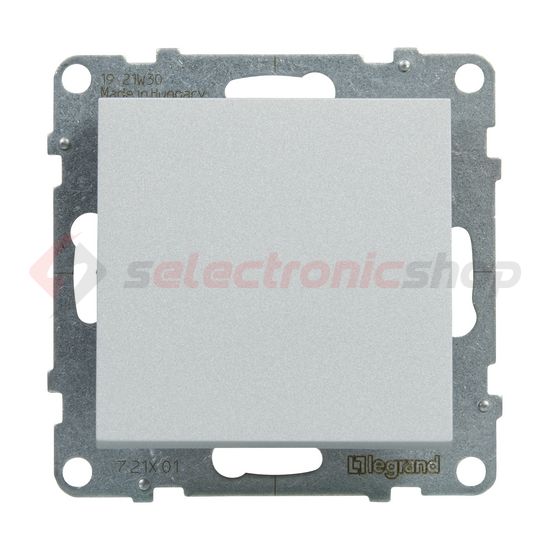 Suno 101 1P kapcsoló 101 1P kapcsoló betét közp. fedéllel alumínium süllyesztett rugós LEGRAND - 721301