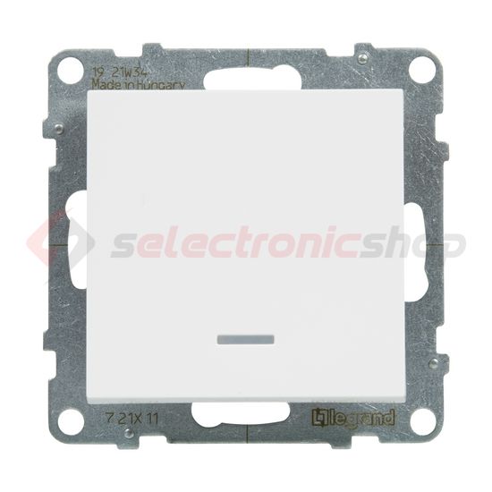 Suno 101 1P kapcsoló +jelzőfény 101 1P kapcsoló betét közp. fedéllel fehér süllyesztett LEGRAND - 721111