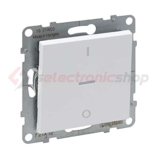 Suno 102 2P kapcsoló (O-I) 102 2P kapcsoló kezelőelem fehér süllyesztett csavaros IP20 LEGRAND - 721112