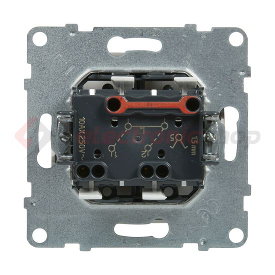 Suno 105 2x1P csillárkapcsoló 105 2x1P csillárkapcsoló betét közp. fedéllel fehér rugós LEGRAND - 721105