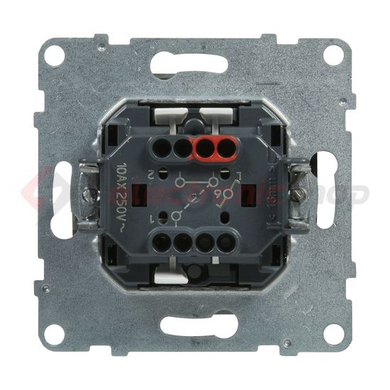 Suno 106 váltókapcsoló 106 váltókapcsoló betét közp. fedéllel alumínium süllyesztett LEGRAND - 721306