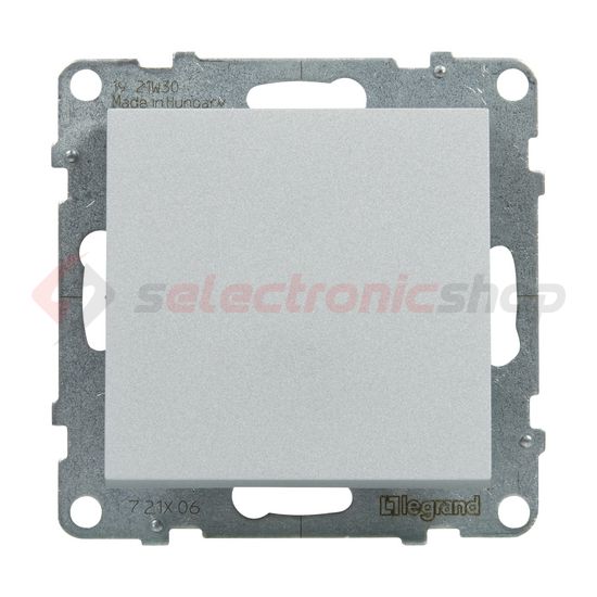 Suno 106 váltókapcsoló 106 váltókapcsoló betét közp. fedéllel alumínium süllyesztett LEGRAND - 721306