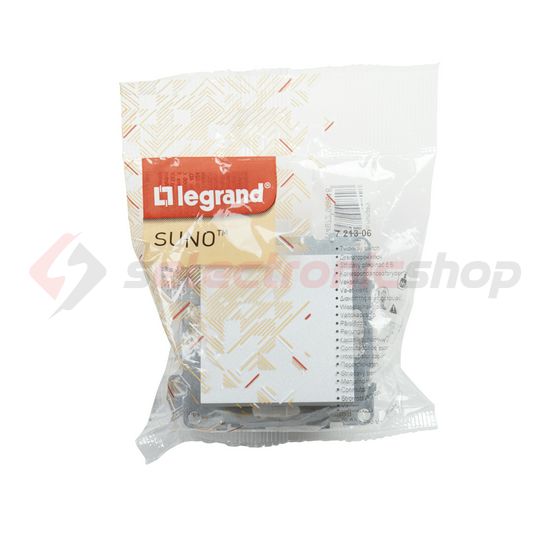 Suno 106 váltókapcsoló 106 váltókapcsoló betét közp. fedéllel alumínium süllyesztett LEGRAND - 721306