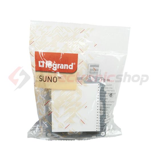 Suno 106 váltókapcsoló 106 váltókapcsoló betét közp. fedéllel fehér süllyesztett rugós LEGRAND - 721106