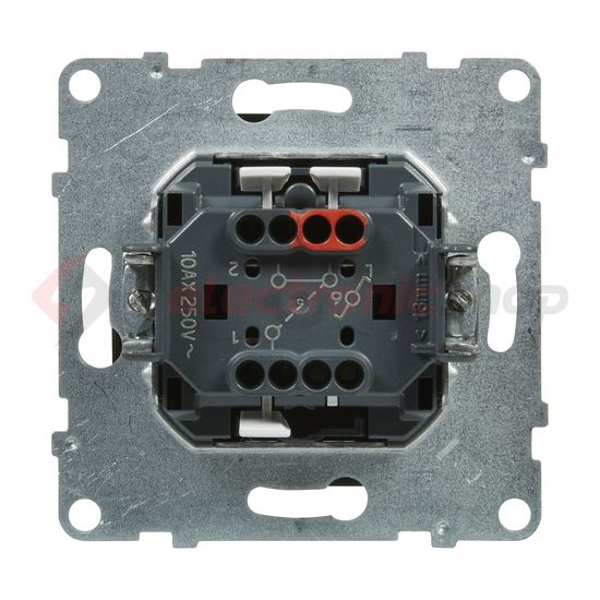 Suno 106 váltókapcsoló 106 váltókapcsoló betét közp. fedéllel fekete süllyesztett rugós LEGRAND - 721406