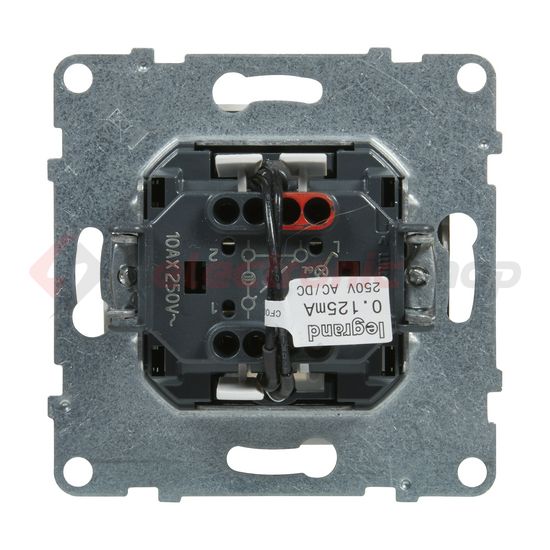 Suno 106 váltókapcsoló +jelzőfény 106 váltókapcsoló betét közp. fedéllel fehér rugós IP20 LEGRAND - 721116