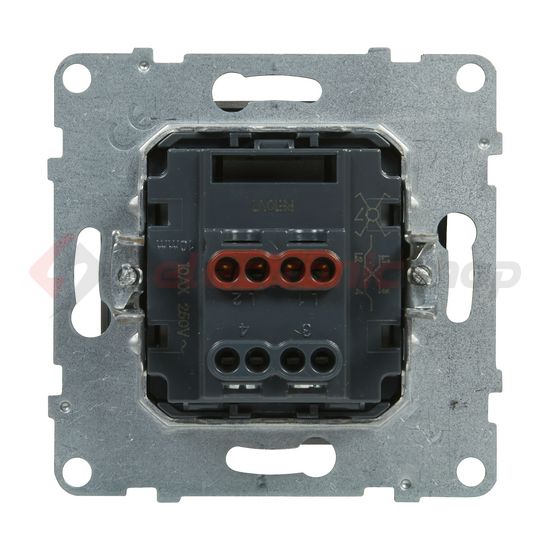 Suno 107 keresztkapcsoló 107 keresztkapcsoló betét közp. fedéllel alumínium süllyesztett LEGRAND - 721307