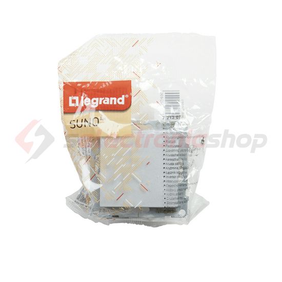 Suno 107 keresztkapcsoló 107 keresztkapcsoló betét közp. fedéllel alumínium süllyesztett LEGRAND - 721307