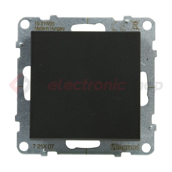 Suno 107 keresztkapcsoló 107 keresztkapcsoló betét közp. fedéllel fekete süllyesztett LEGRAND - 721407