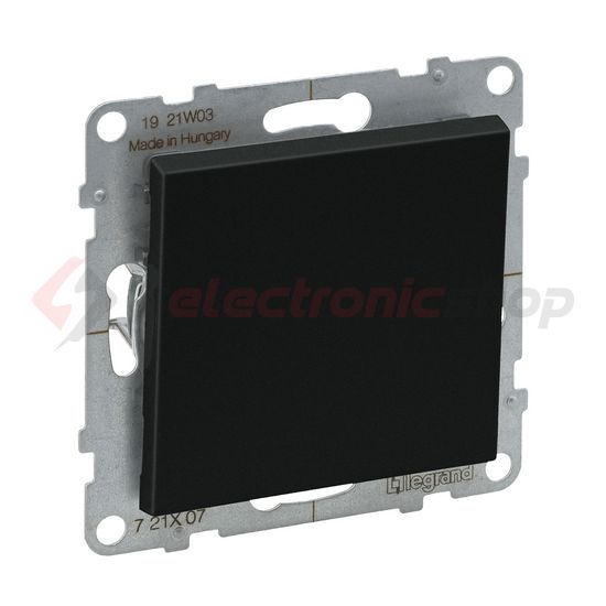 Suno 107 keresztkapcsoló 107 keresztkapcsoló betét közp. fedéllel fekete süllyesztett LEGRAND - 721407