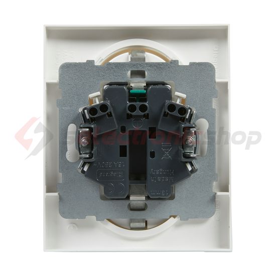 Suno 162/2 dugalj földelt gyerekzárral fehér IP20 süllyesztett rugós LEGRAND - 721126