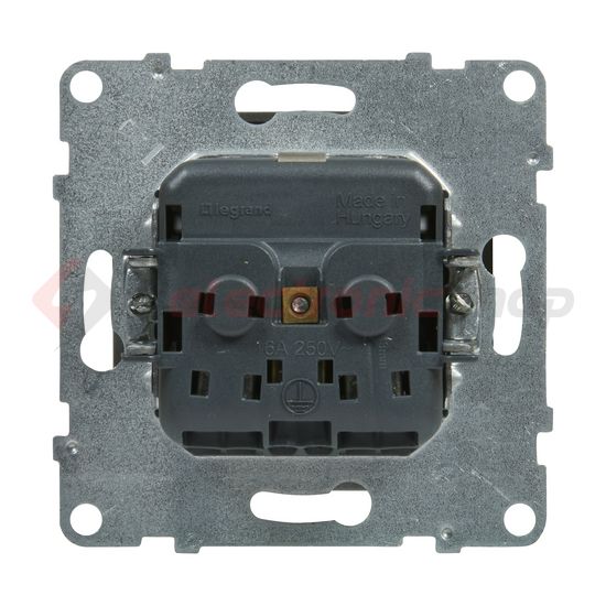 Suno 162 dugalj földelt gyerekzárral alumínium IP20 süllyesztett rugós LEGRAND - 721320