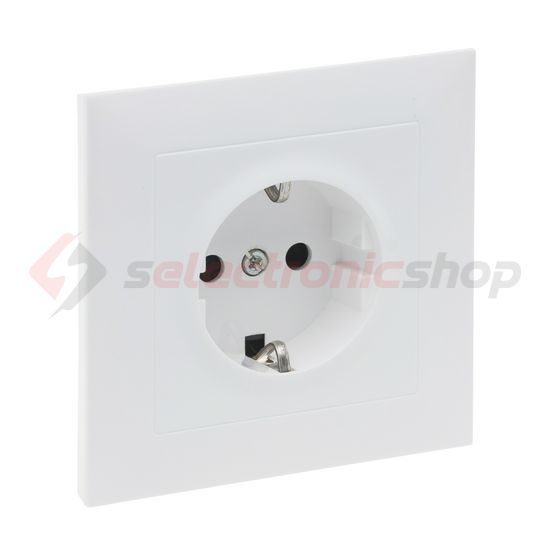 Suno 162 dugalj földelt gyerekzárral fehér IP20 süllyesztett csavaros LEGRAND - 721128