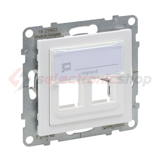 Suno adatcsatlakozó adapter kettős Keystone műanyag fehér LEGRAND - 721145