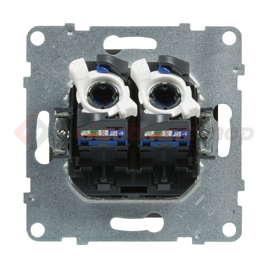 Suno adatcsatlakozó dugalj UTP 2xRJ45 8(8) Cat6 alumínium LEGRAND - 721353