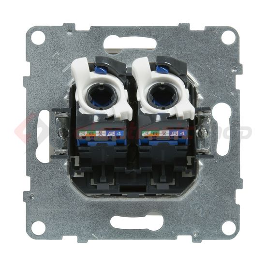 Suno adatcsatlakozó dugalj UTP 2xRJ45 8(8) Cat6 fehér LEGRAND - 721153