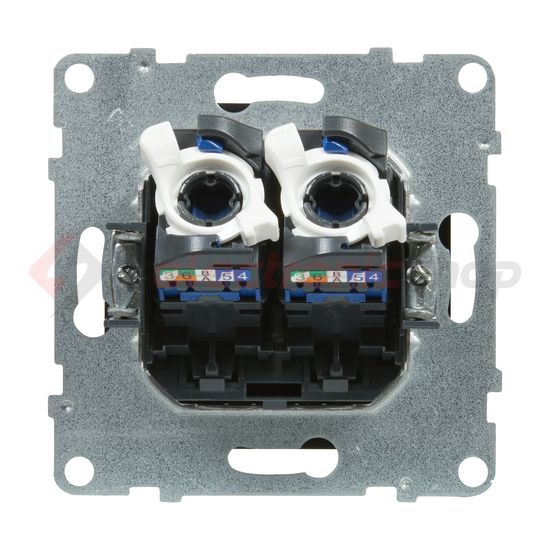 Suno adatcsatlakozó dugalj UTP 2xRJ45 8(8) Cat6 fekete LEGRAND - 721453