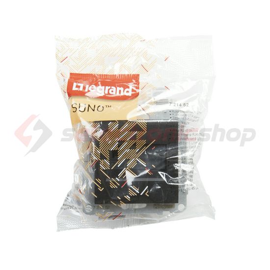 Suno adatcsatlakozó dugalj UTP RJ45 8(8) Cat6 fekete LEGRAND - 721452