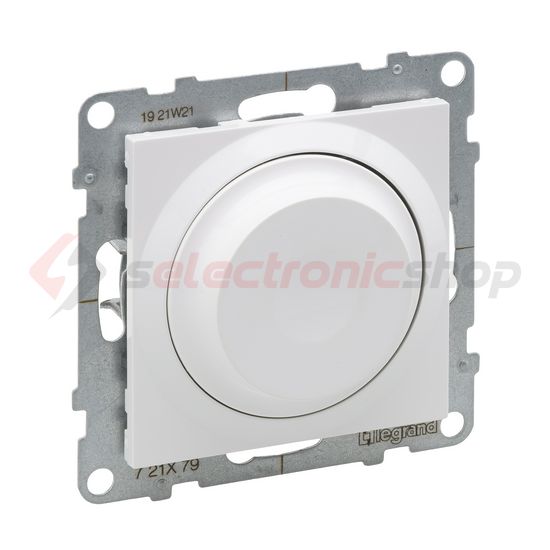 Suno fényerőszabályzó 2vez. betét közp. fedéllel forgatógomb fehér 5-300W süllyesztett LEGRAND - 721179