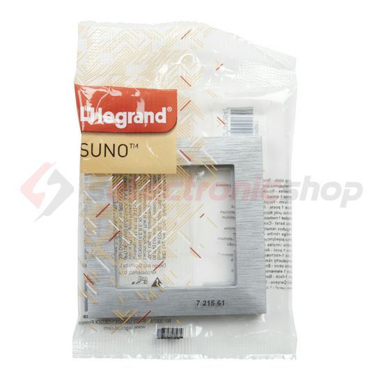 Suno keret 1-egység vízszintes és függőleges műanyag alumínium kefélt LEGRAND - 721561