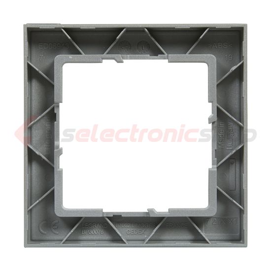 Suno keret 1-egység vízszintes és függőleges műanyag alumínium lakkozott LEGRAND - 721511