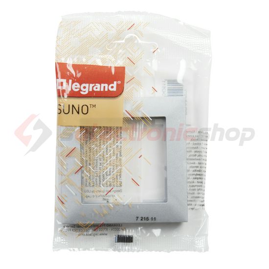 Suno keret 1-egység vízszintes és függőleges műanyag alumínium lakkozott LEGRAND - 721511