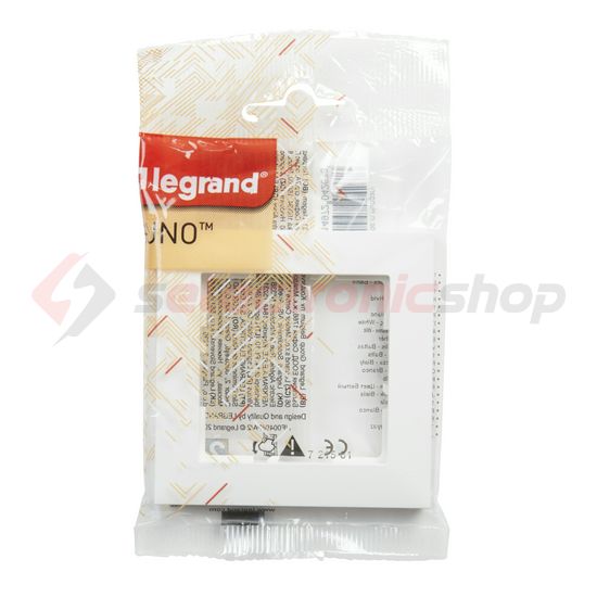 Suno keret 1-egység vízszintes és függőleges műanyag fehér kezeletlen LEGRAND - 721501