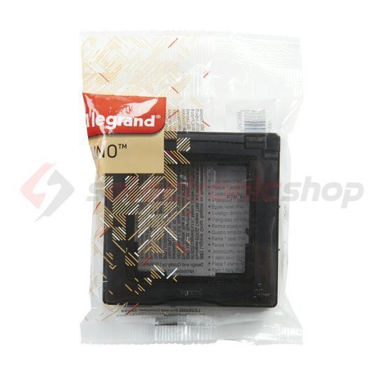 Suno keret 1-egység vízszintes és függőleges műanyag fekete csapófedeles LEGRAND - 721444