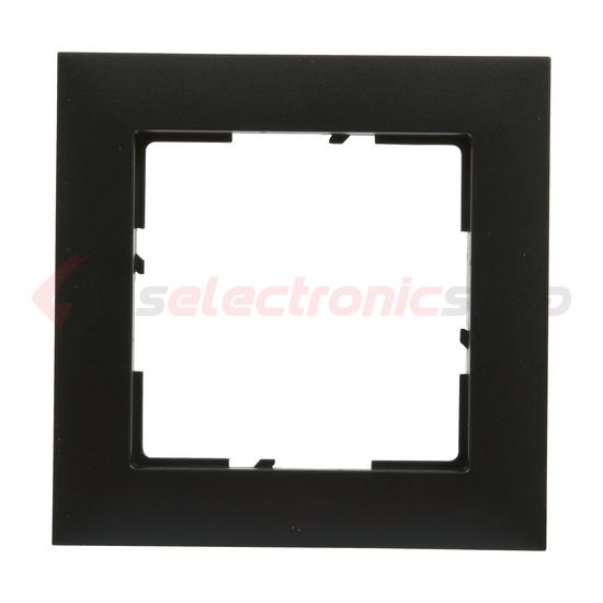 Suno keret 1-egység vízszintes és függőleges műanyag fekete lakkozott LEGRAND - 721521