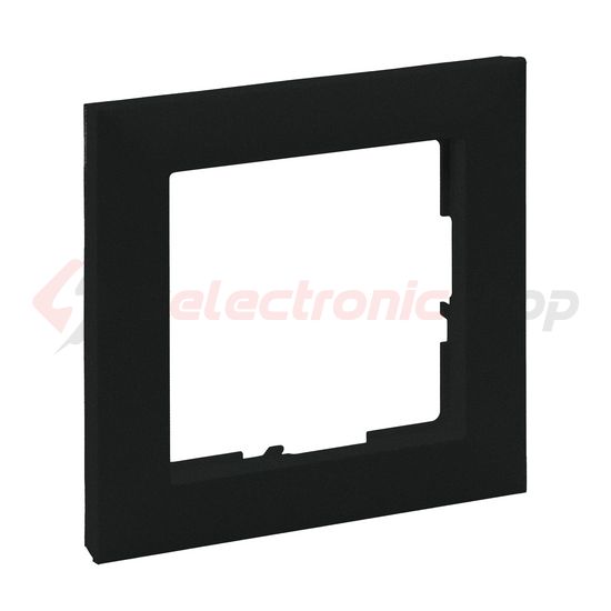 Suno keret 1-egység vízszintes és függőleges műanyag fekete lakkozott LEGRAND - 721521