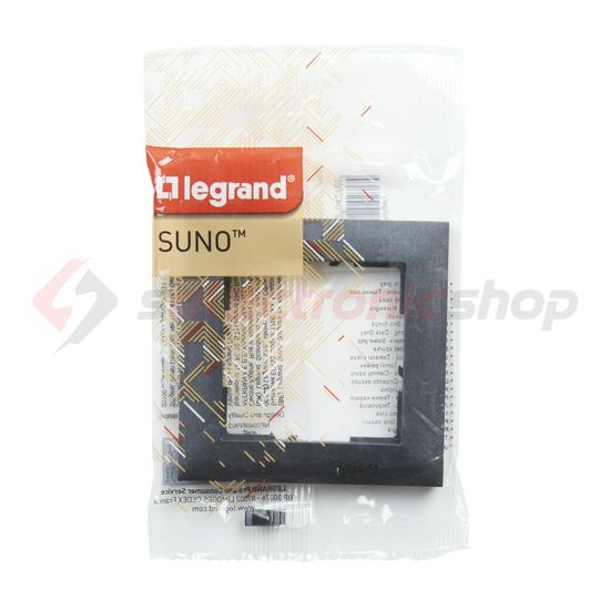 Suno keret 1-egység vízszintes és függőleges műanyag szürke lakkozott LEGRAND - 721551