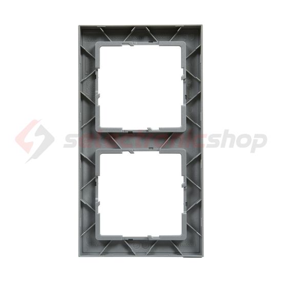 Suno keret 2-egység vízszintes és függőleges műanyag alumínium kefélt LEGRAND - 721562