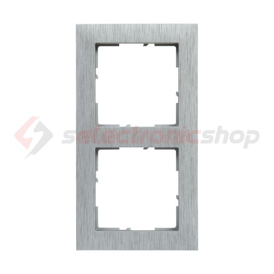 Suno keret 2-egység vízszintes és függőleges műanyag alumínium kefélt LEGRAND - 721562