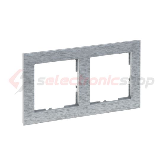 Suno keret 2-egység vízszintes és függőleges műanyag alumínium kefélt LEGRAND - 721562