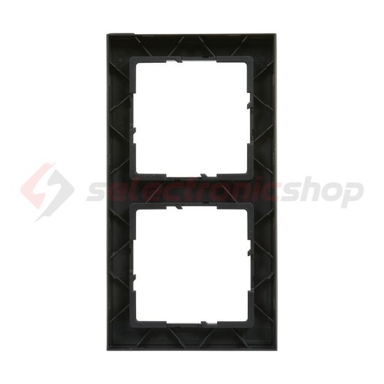 Suno keret 2-egység vízszintes és függőleges műanyag fekete lakkozott LEGRAND - 721522