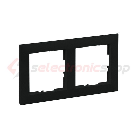 Suno keret 2-egység vízszintes és függőleges műanyag fekete lakkozott LEGRAND - 721522