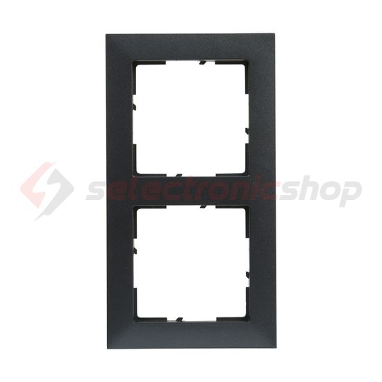 Suno keret 2-egység vízszintes és függőleges műanyag szürke lakkozott LEGRAND - 721552