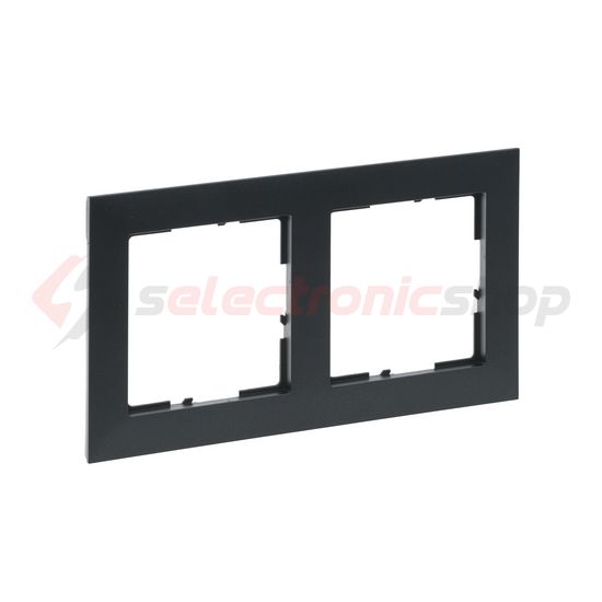 Suno keret 2-egység vízszintes és függőleges műanyag szürke lakkozott LEGRAND - 721552