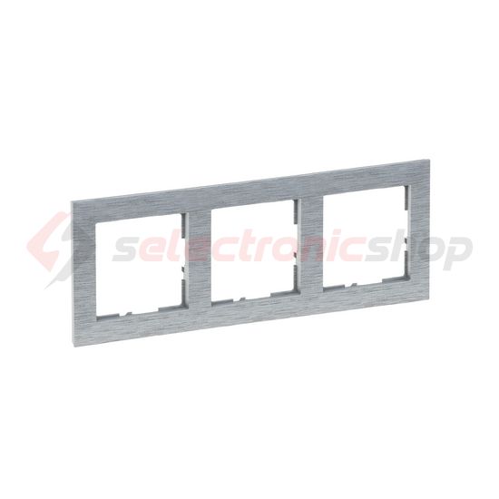 Suno keret 3-egység vízszintes és függőleges műanyag alumínium kefélt LEGRAND - 721563