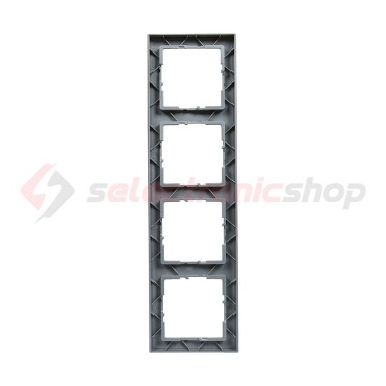 Suno keret 4-egység vízszintes és függőleges műanyag alumínium lakkozott LEGRAND - 721514