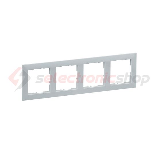 Suno keret 4-egység vízszintes és függőleges műanyag alumínium lakkozott LEGRAND - 721514