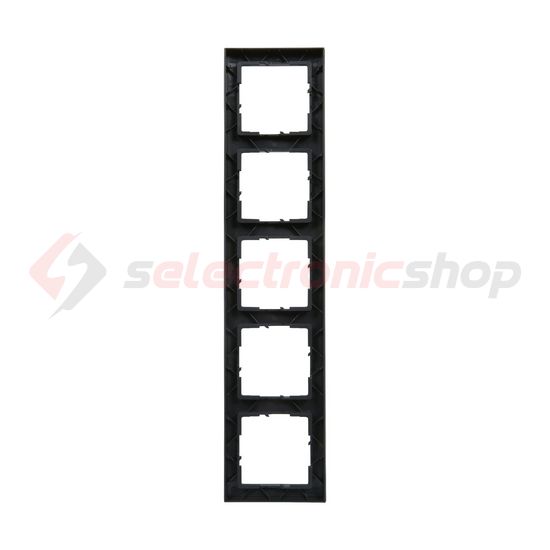 Suno keret 5-egység vízszintes és függőleges műanyag fekete lakkozott LEGRAND - 721525