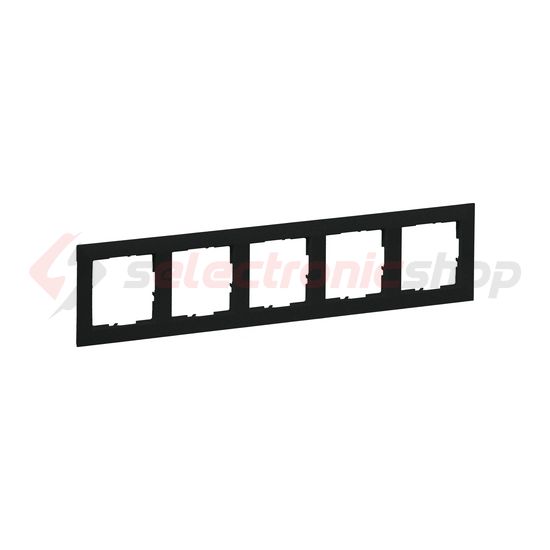 Suno keret 5-egység vízszintes és függőleges műanyag fekete lakkozott LEGRAND - 721525