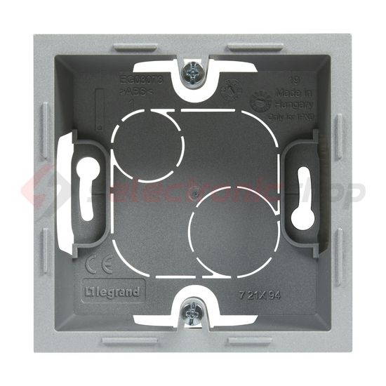 Suno kiemelődoboz 1-egység vízszintes és függőleges alumínium négyszögletes műanyag IP2X LEGRAND - 721394