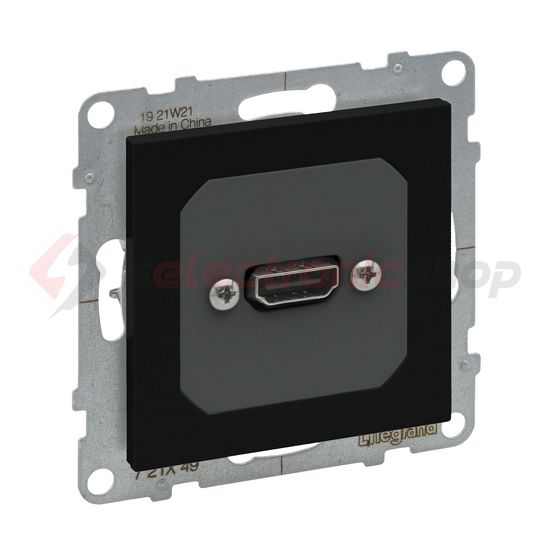 Suno médiacstlakozó HDMI 1.4 0,15m kábellel HDMI műanyag fekete LEGRAND - 721449