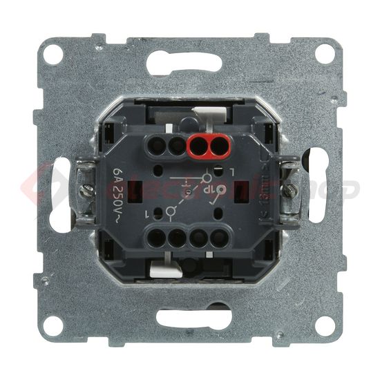 Suno N101 nyomó betét közp. fedéllel 1- nyomógomb 1z alumínium IP20 süllyesztett dmax. LEGRAND - 721309