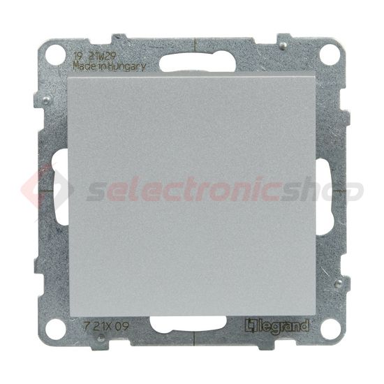 Suno N101 nyomó betét közp. fedéllel 1- nyomógomb 1z alumínium IP20 süllyesztett dmax. LEGRAND - 721309